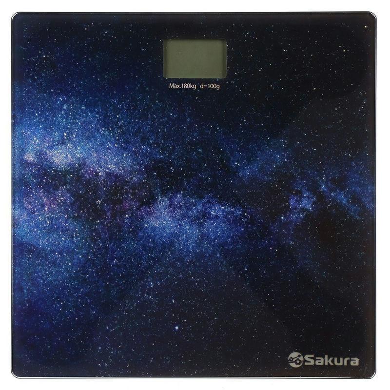 Весы напольные эл 180кг Sakura Космос (6шт) - SA-5071UN