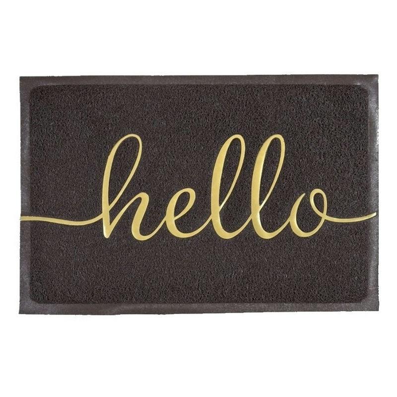 Коврик придверный пористый 40*60см Comеfortе Hello корич. (30шт)**