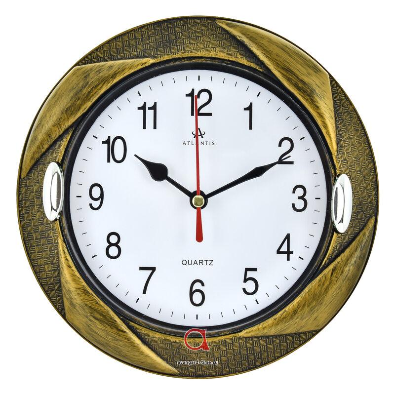 Часы настенные Atlantis круг 18см 676А antigue gold**
