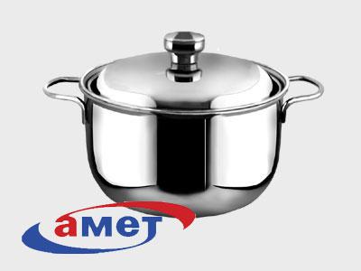 Кастрюля нерж 4л Классика прут.руч мет/кр (4шт) -1с830 (в)
