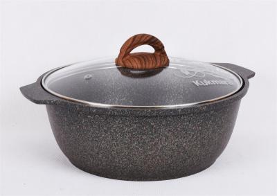 Кастрюля-жаровня АП 4л стекл/кр Гранит ультра оригинальный (4шт) - жго41а