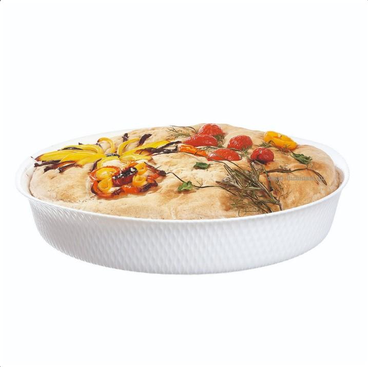 Форма д/запекания стеклокерам 28см Smart Cusine Wavy кругл опал (6шт) - Q8178