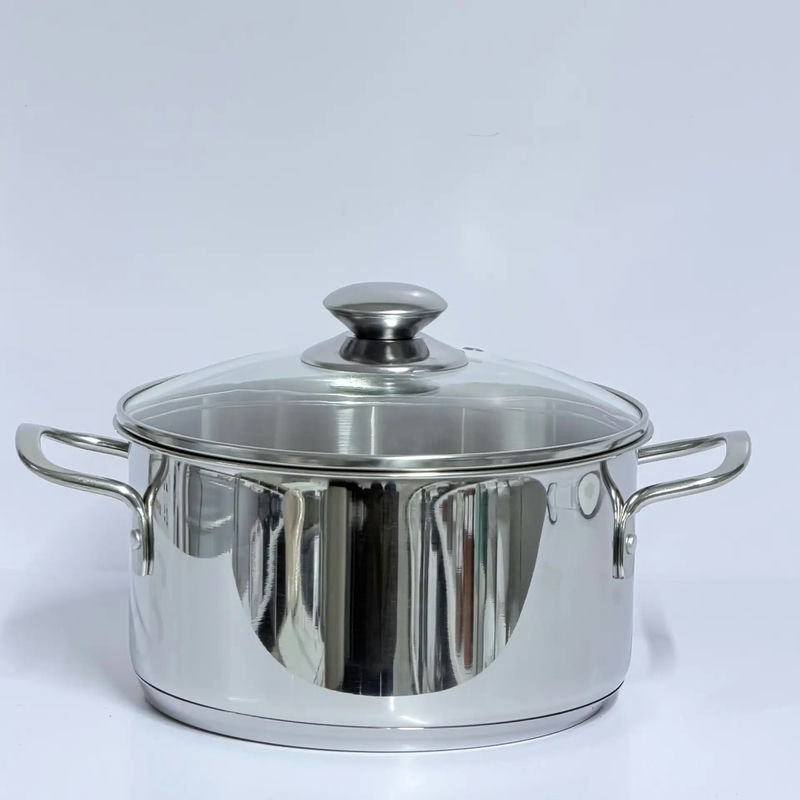 Кастрюля нерж 3,5л стекл/кр д20см (4шт) - U-CA3520G (SSS)