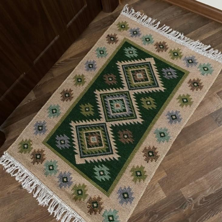 Коврик хлопковый 50*80см Kilim Usak зеленый Турция (1шт) - 11580201