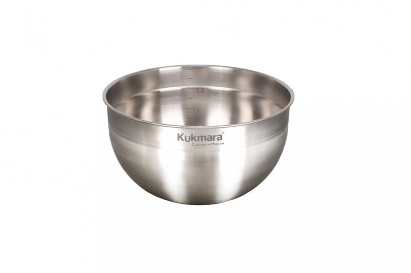 Миска нерж 2,1л 18см (10шт) - BL2118
