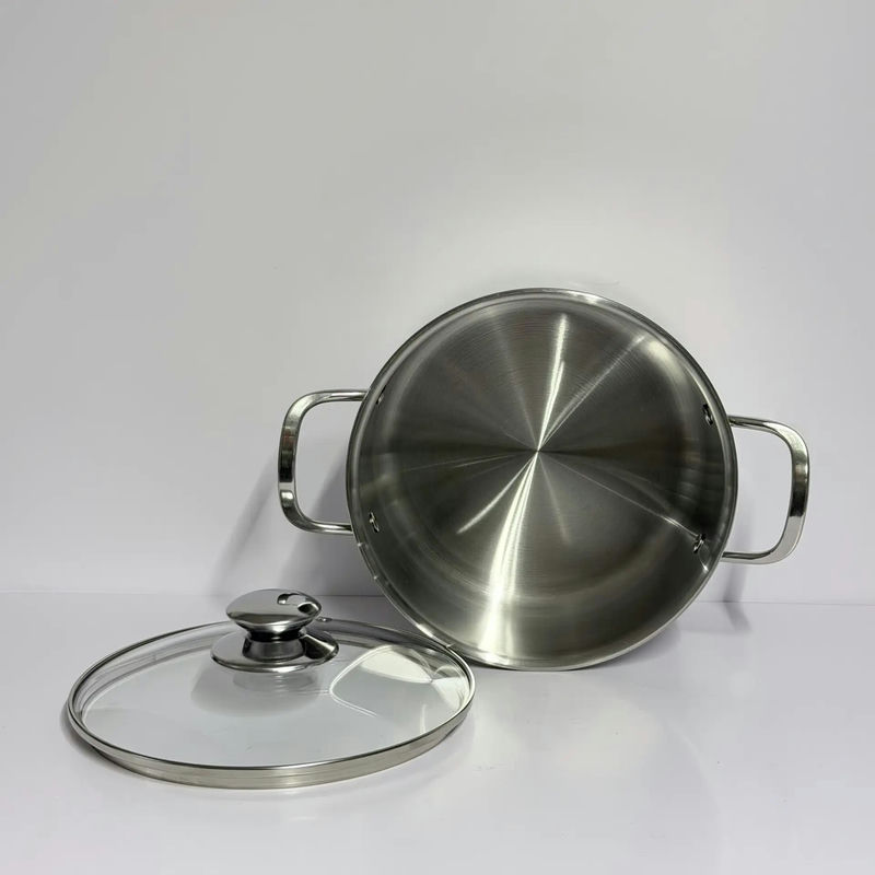 Кастрюля нерж 3л стекл/кр д20см (4шт) - U-CA3020G (SSS)