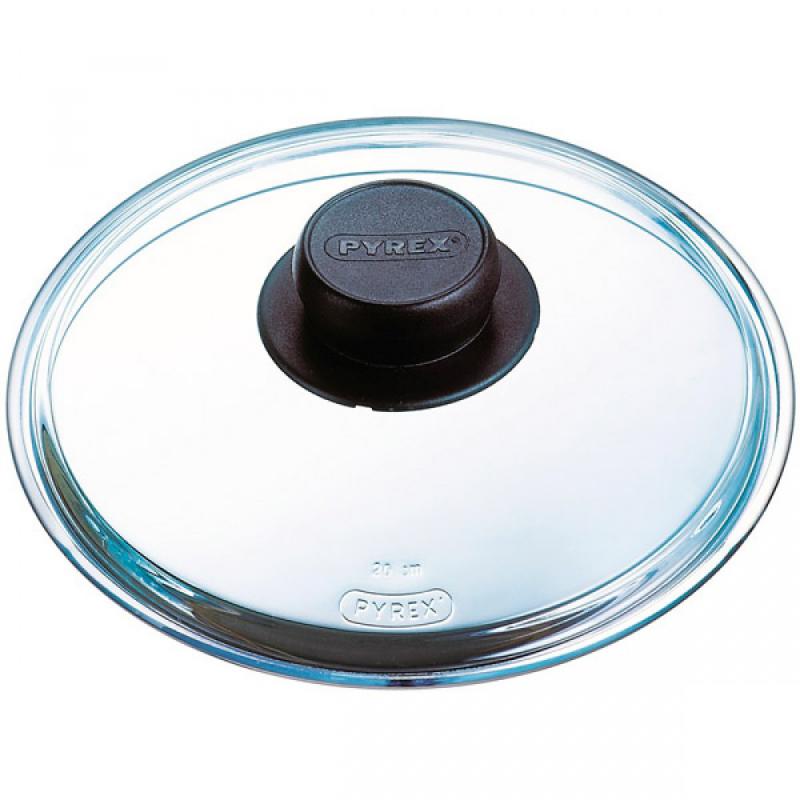 Крышка стеклянная 28см без обода пласт.руч Pyrex Classic Франция (12шт) - B28CL00