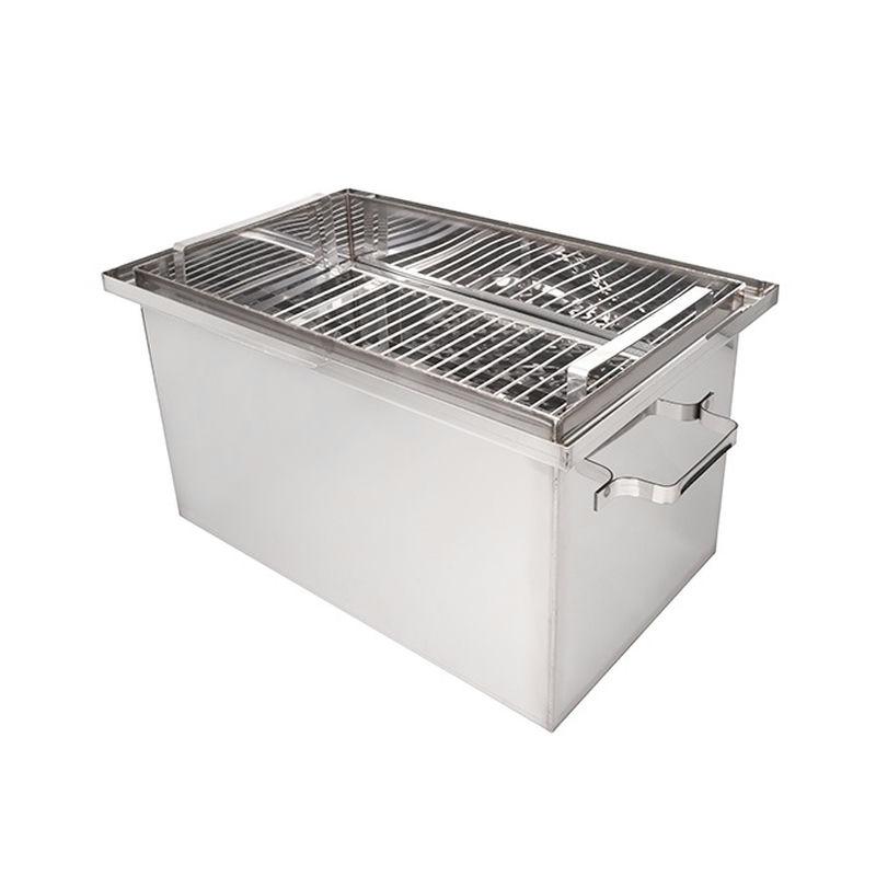 Коптильня двухъярусная нерж 50*30*30см (1шт) - кн231 (в)