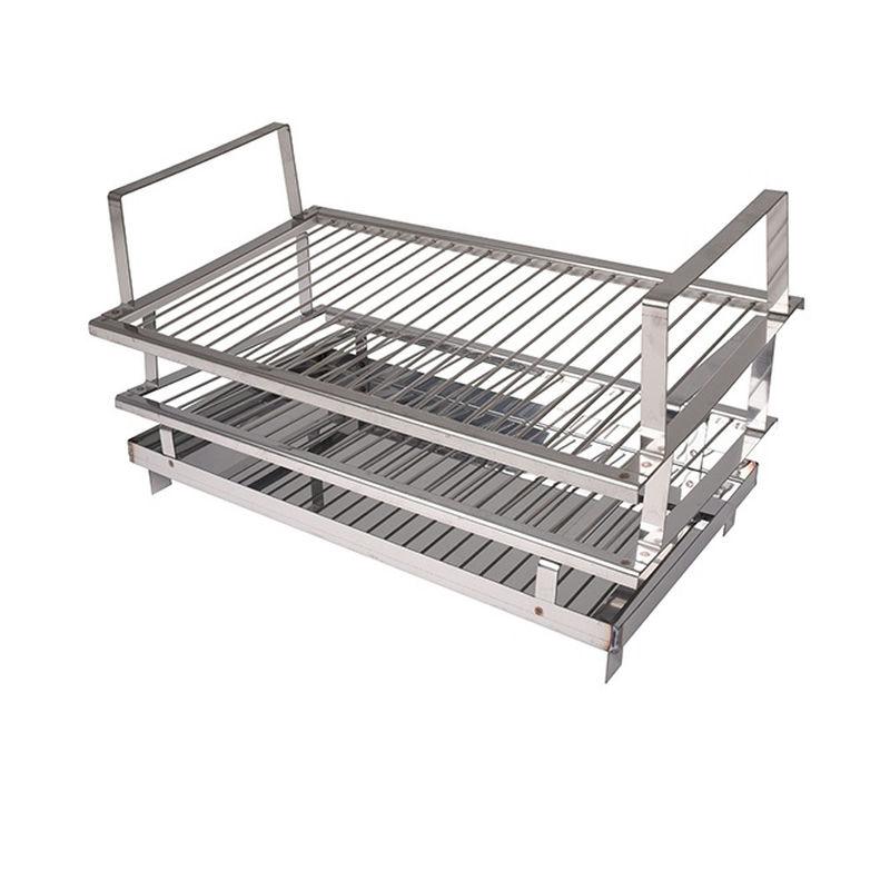 Коптильня двухъярусная нерж 50*30*30см (1шт) - кн231 (в)