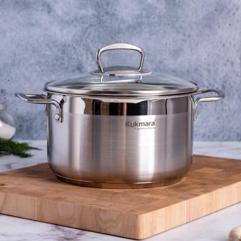 Кастрюля нерж 3,5л Орион стекл/кр д20см (4шт) - ORN-CA3520G
