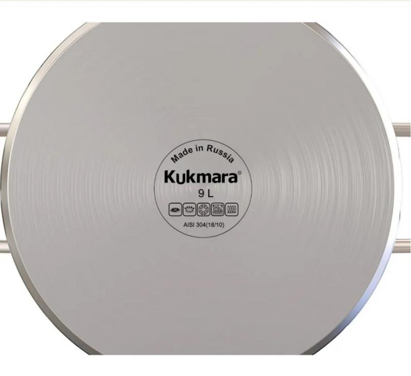 Кастрюля нерж 9л стекл/кр д28см (3шт) - U-CA9028G (SSS)