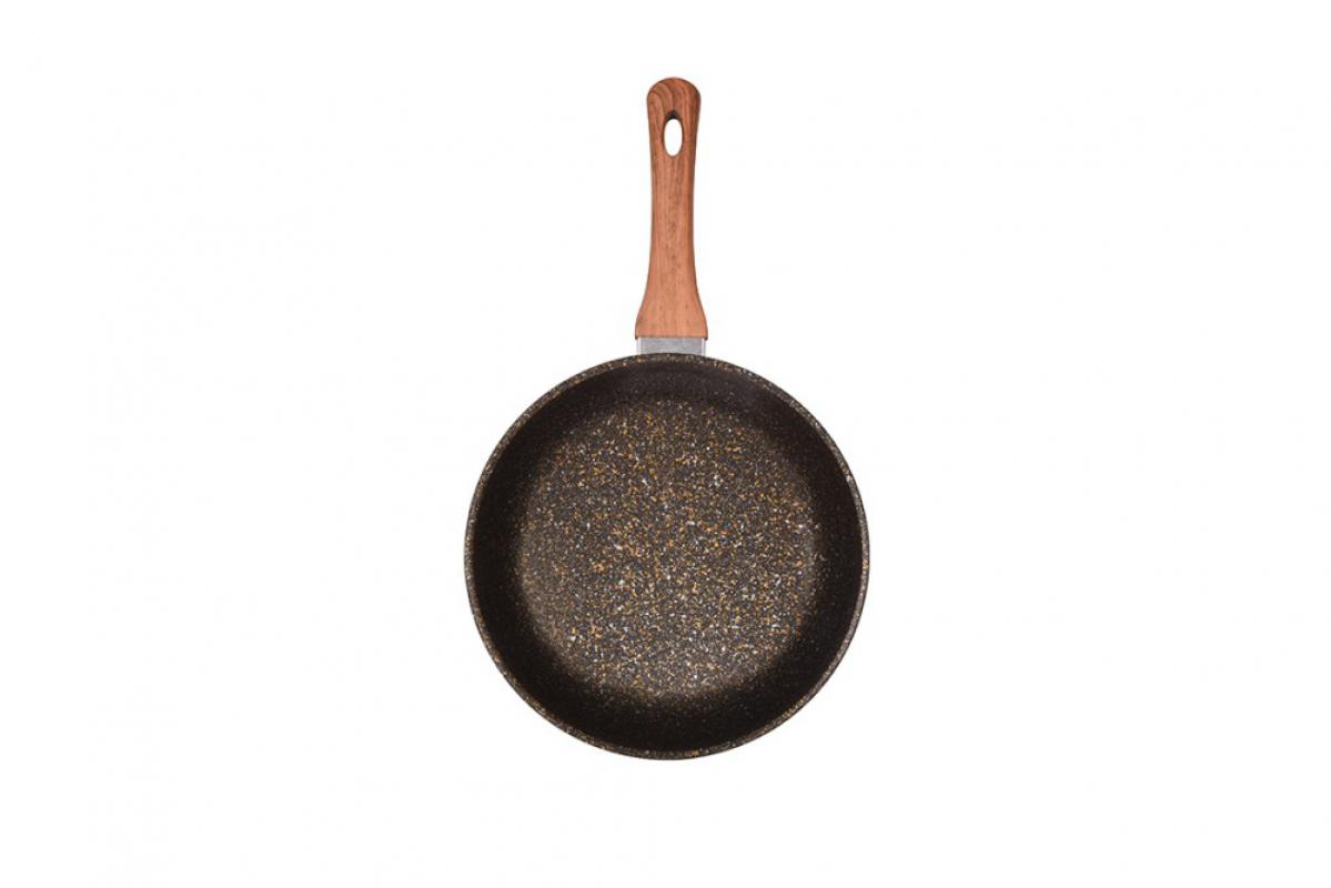 Сковорода АП 26см с/руч стекл/кр Гранит ультра черное золото (4шт) - сгбг261а