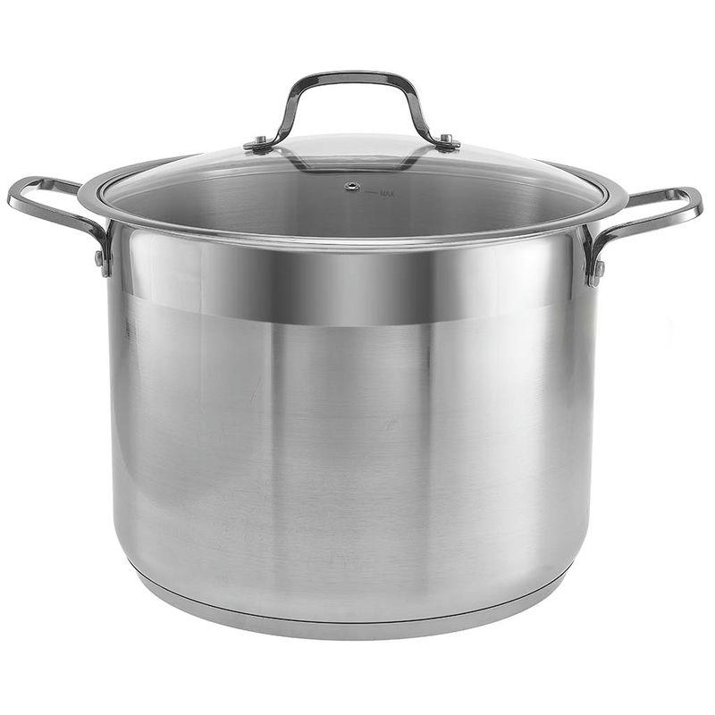 Кастрюля нерж 20л Webber 32*25см стекл/кр - BE-128-20L