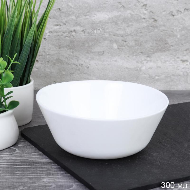 Салатник стеклокерам 300мл 11,5см Евро EVR45 (White) (6/108шт) - 743168