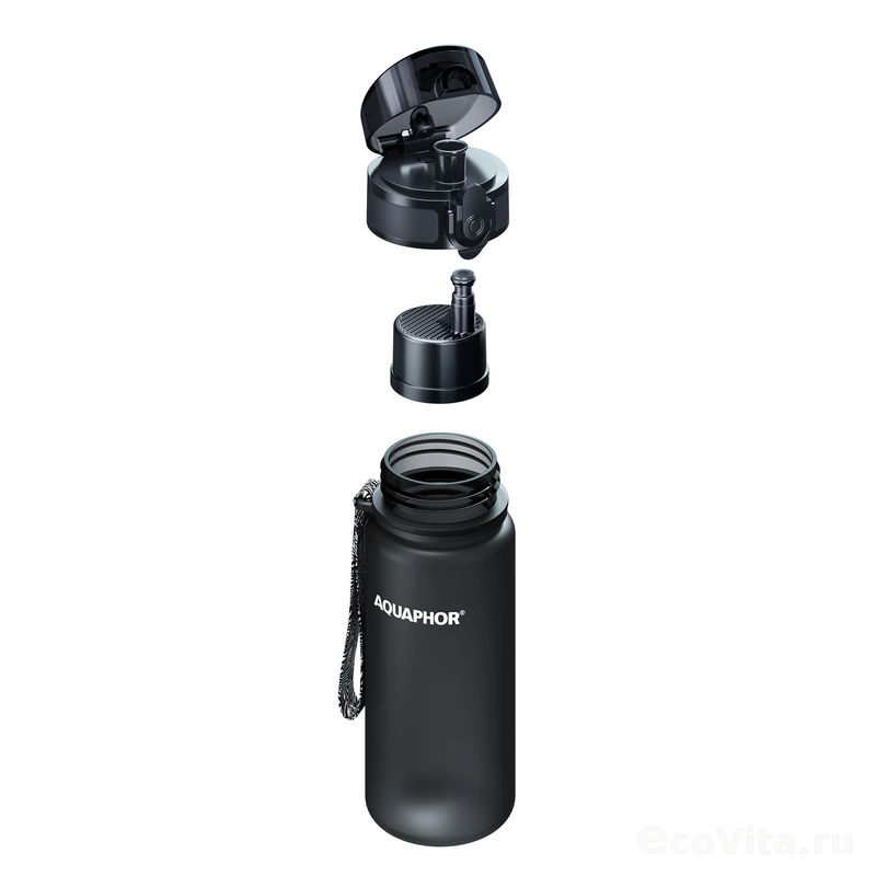 Фильтр-бутылка Аквафор Сити 350мл Черный (1шт) - 800608