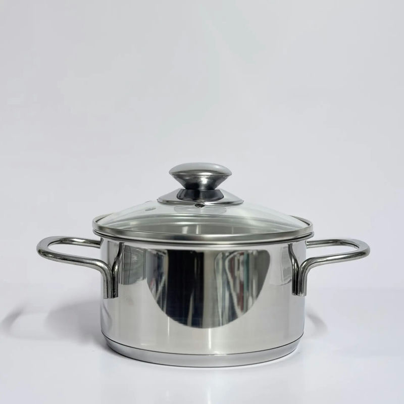 Кастрюля нерж 1,5л стекл/кр д16см (3шт) - U-CA1516G (SSS)