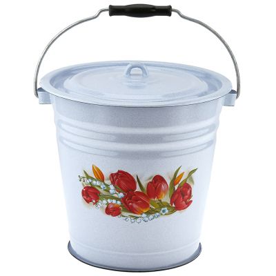 Ведро эмаль 12л с/кр с рис Ласковый май (4шт) - С1224/4