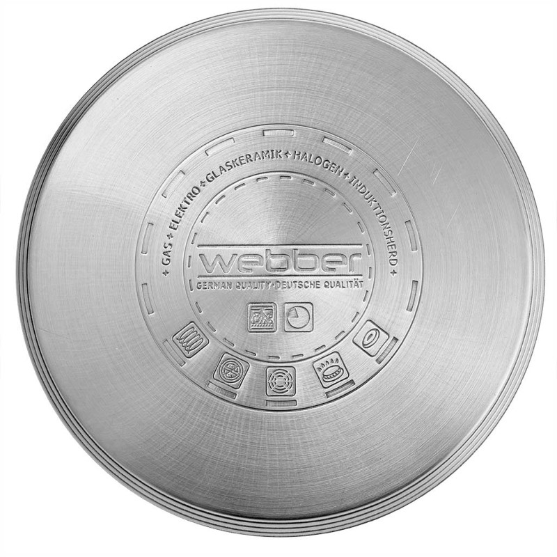 Кастрюля-пароварка нерж 20см 2 уровня 5л Webber - BE-0210