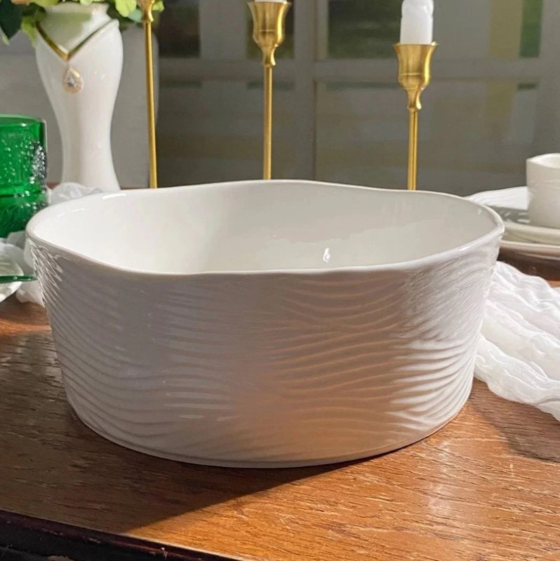 Салатник фарфор 23*9см БРИЗ Lenardi под/уп (18шт) - 305-379