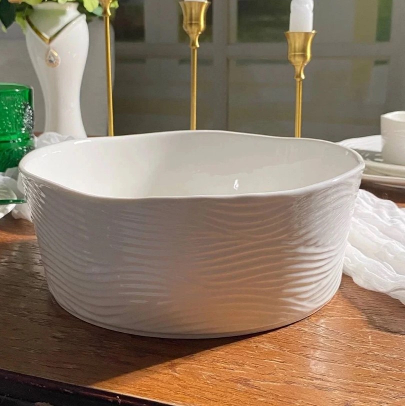 Салатник фарфор 23*9см БРИЗ Lenardi под/уп (18шт) - 305-379