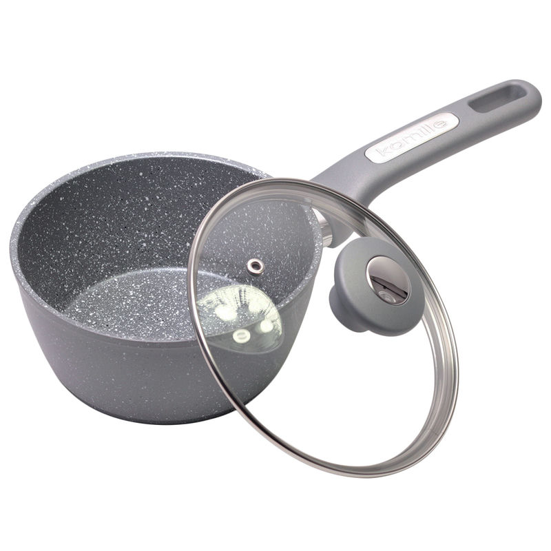 Ковш АП 1,65л Серый мрамор индукция (6шт) - KM-4283GR