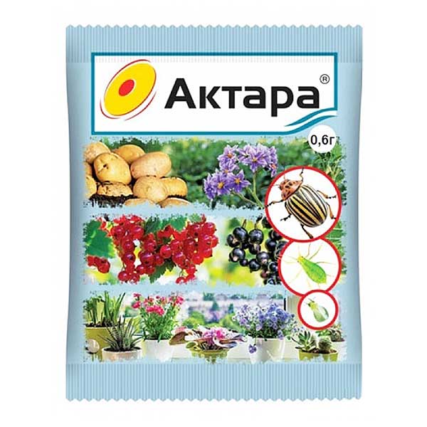 Средство от колорадского жука, тли и др.вредителей Актара (пакет 0,6гр) ВХ (30шт)