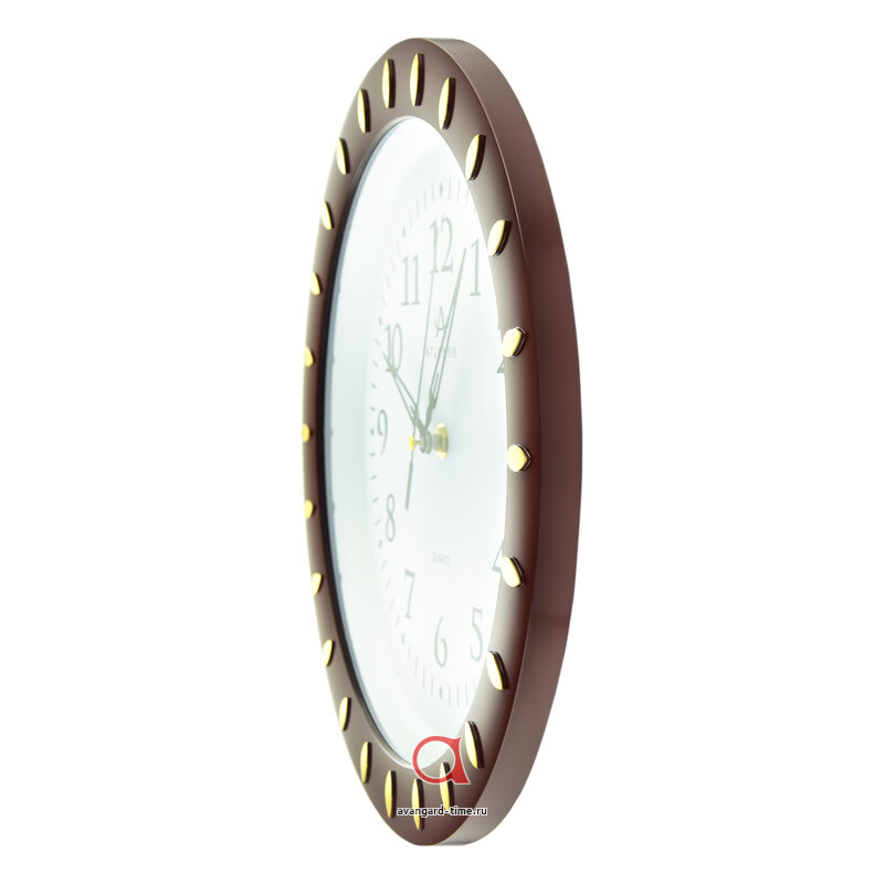 Часы настенные Atlantis круг 29см GD-8520 brown**