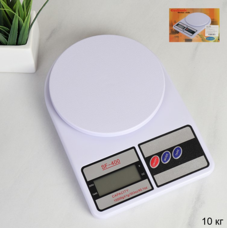 Весы кухонные эл 10кг DS-11 без батареек (40шт) - 753677 (SSS) (н)
