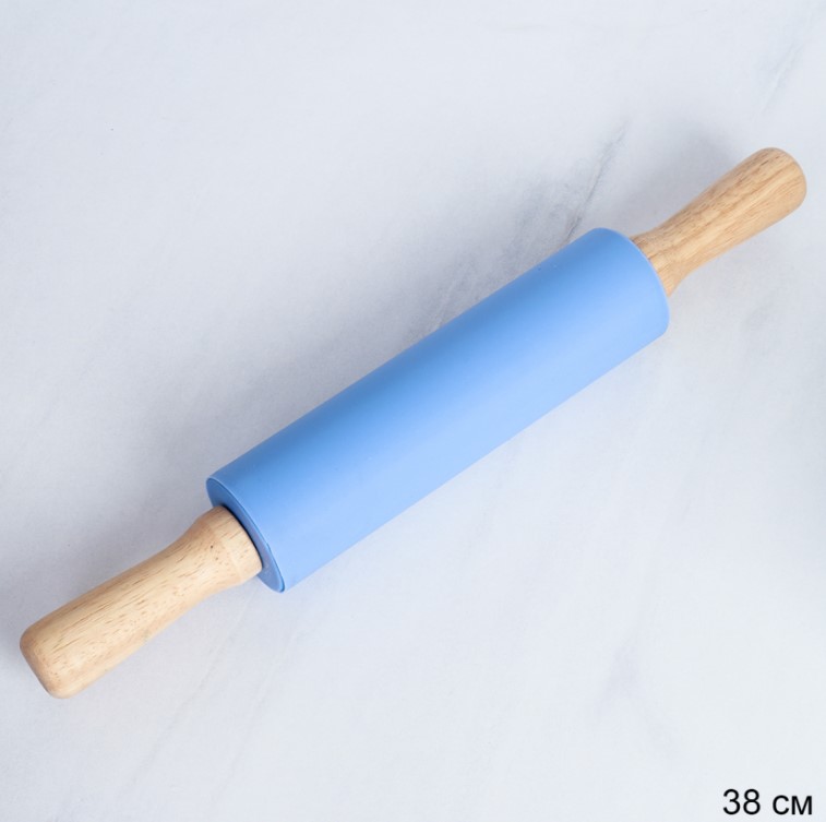 Скалка силикон 38*19*5см Синий RM-936 (72шт) - 744060