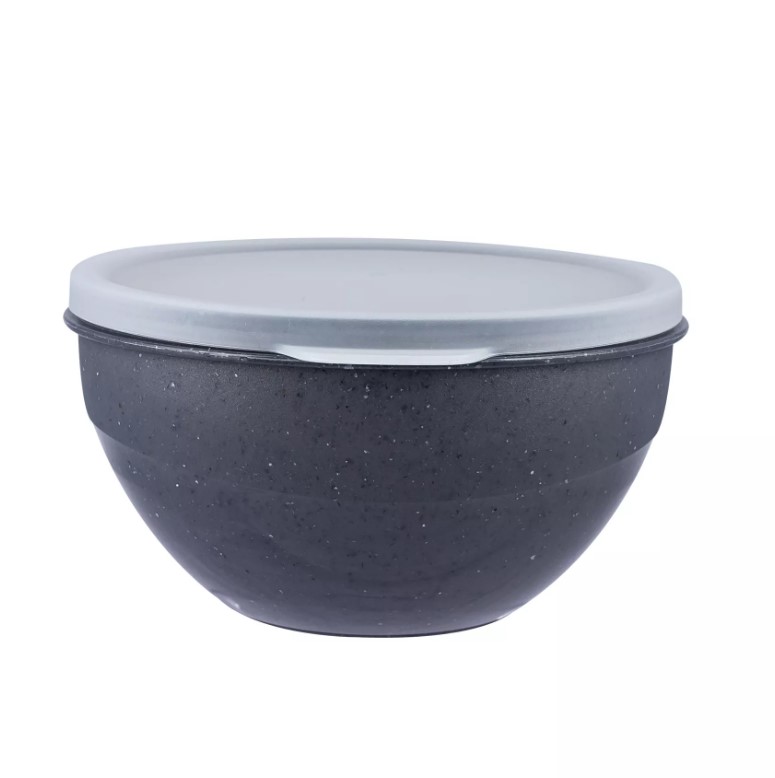 Миска пласт 1л с/кр Granite (8шт) - ПБ 69405