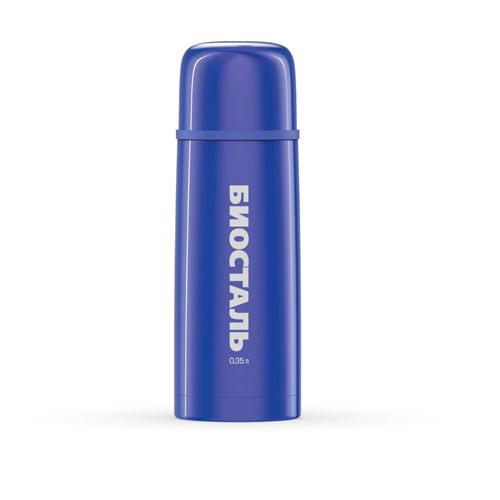 Термос 0,35л Biostal узкое горло с кноп. син. (12шт) - 350C В NB