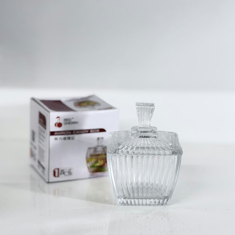 Сахарница стекло 12*8см с/кр под/уп НК (48шт) - XS-005 НК ** *
