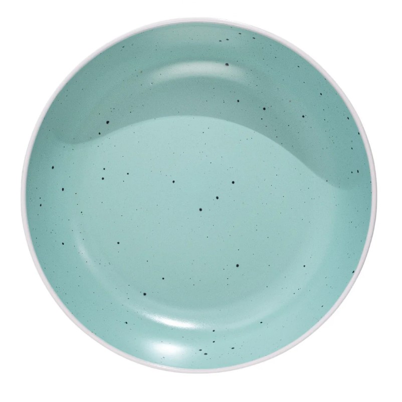 Тарелка суповая керамика 20см COLORS Бирюзовый Domenik (6шт) - DMD302 (в)
