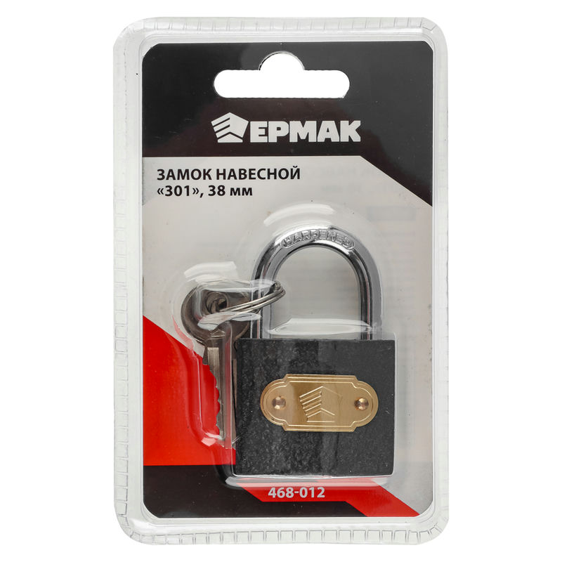 Замок навесной 3,8cм Ермак (2шт) - 468-012